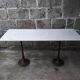 Table bistrot plateau marbre 145,5 cm