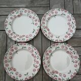 Set of 4 eit england cherry dessert plates