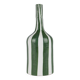 Handcrafted soliflore vase in streaked ceramic with large stripes