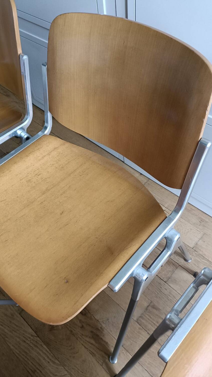 Paire de chaises DC106 Giancarlo Pirretti