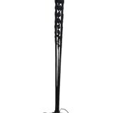 Large Art Deco Red Stained Glass Floor Lamp