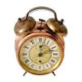 Réveil montre mécanique vintage en cuivre Jaz