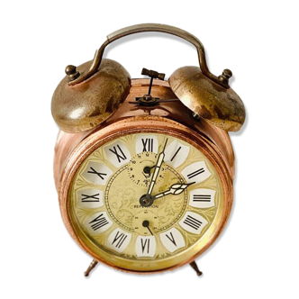 Jaz vintage copper mechanical watch alarm clock