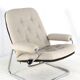 Ekornes Stressless 1970s armchair - very rare early model - new upholstered