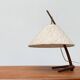 Mid-century Dornstab table lamp in teak by A. Pöll for Kalmar