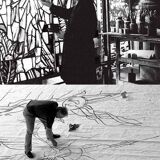 Brutalist sculptural floor lamp by Albano Poli for Poliarte 1970s