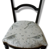 Chaise louis XVI reloookée oiseaux