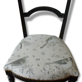 Louis XVI chair with a bird makeover