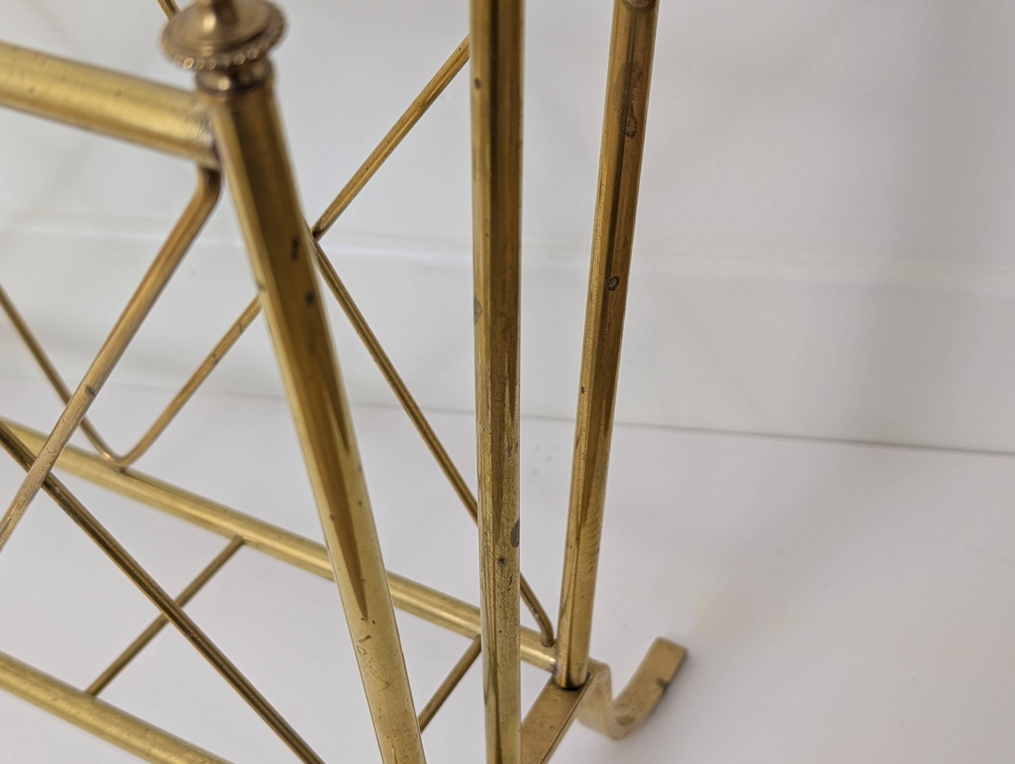Brass magazine rack