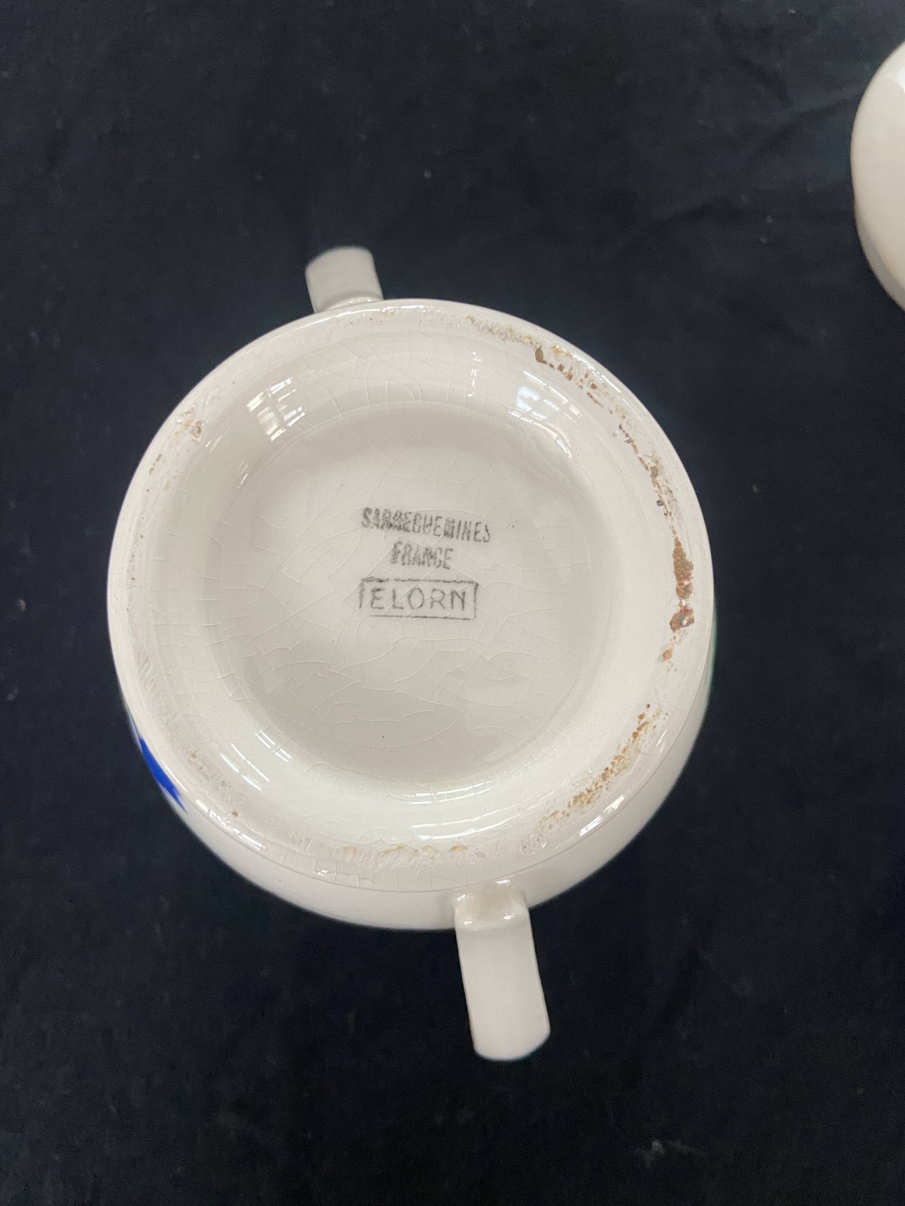 Digoin Sarreguemines "Elorn" coffee service