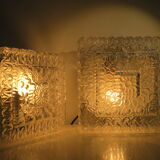 2 glass ceiling lights, 70 years
