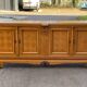 Buffet enfilade vintage art déco en marqueterie et bois massif 4 portes