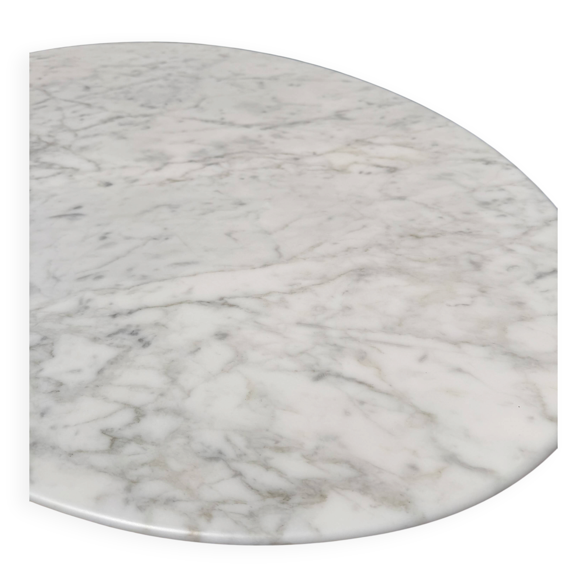 Original Knoll Tulip Oval Coffee Table Eero Saarinen Arabescato matte 107x70