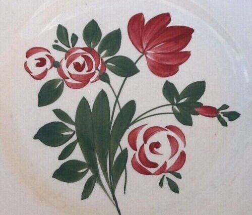 Faience gien france old plate flat model niquette