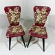 Set of 2 flower side chairs 1950’s