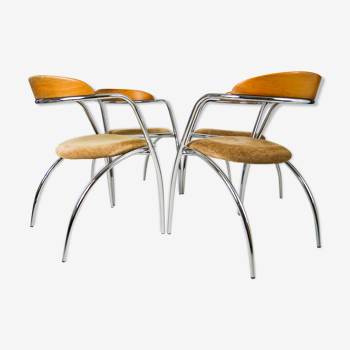 Ensemble de 4 chaises Effezeta Italie