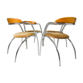 Set of 4 Effezeta Italy Dining Chairs