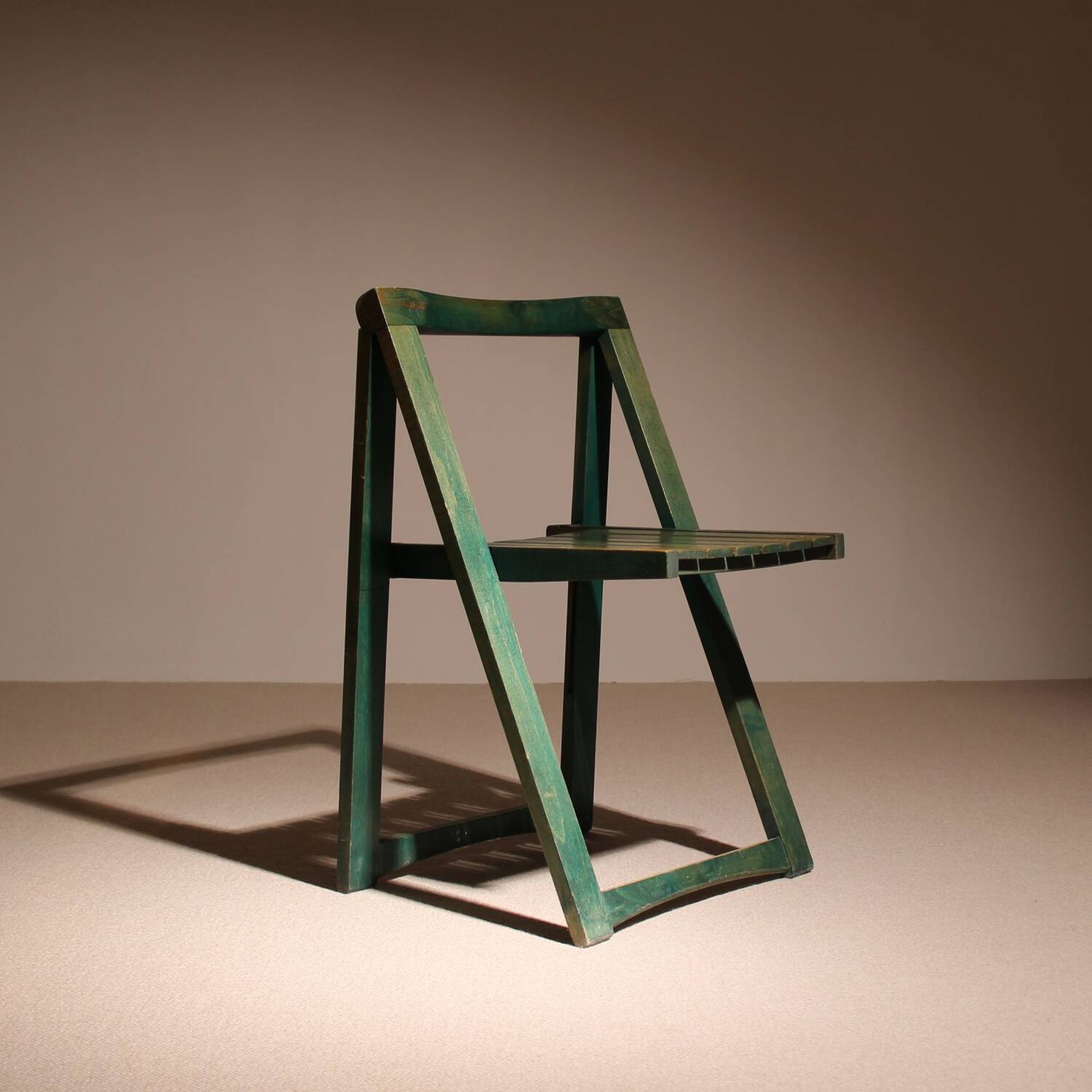 Seven 'Trieste' Folding Chairs by Aldo Jacober for Alberto Bazzani | Italy