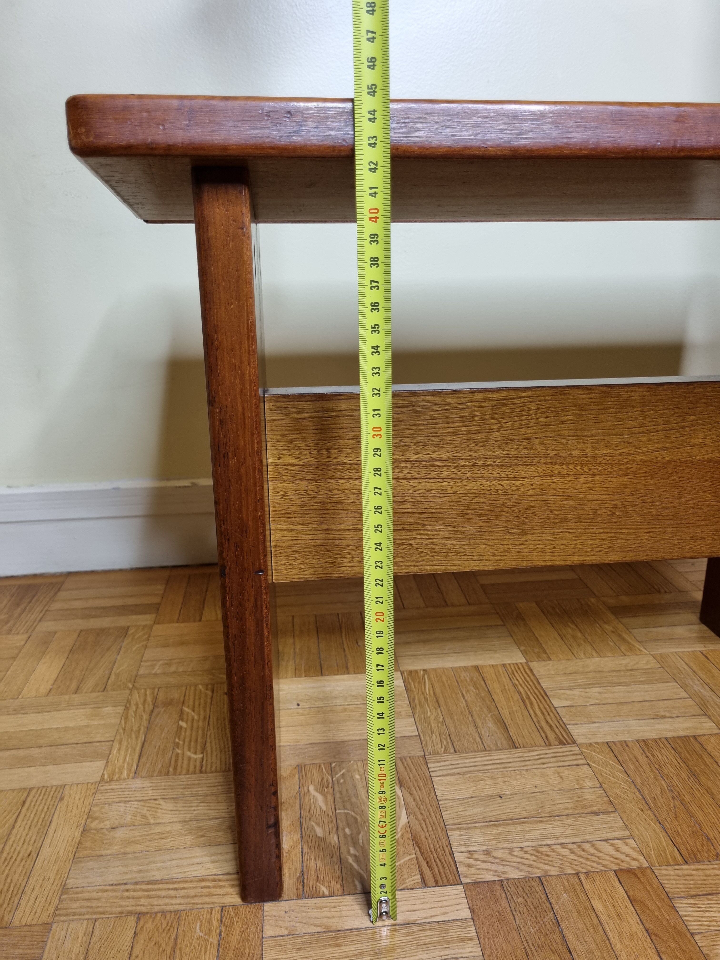 Solid wood bench "Gautier" vintage, 60s-70s