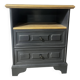 Reworked antique bedside table