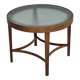 1950s, danish design, coffee table, glass, oak wood, original condition.