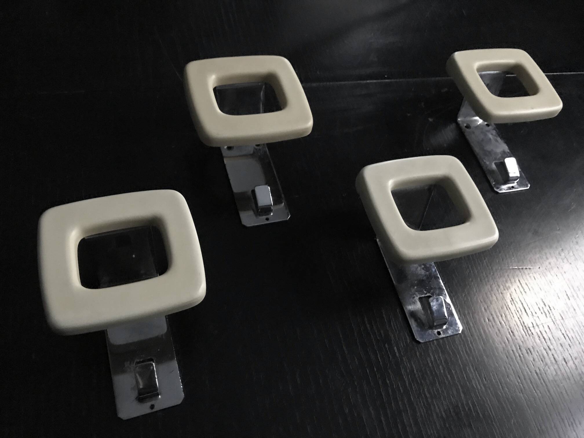 Vintage Coat Racks • Steel/Bakelite • Space Age • 1970