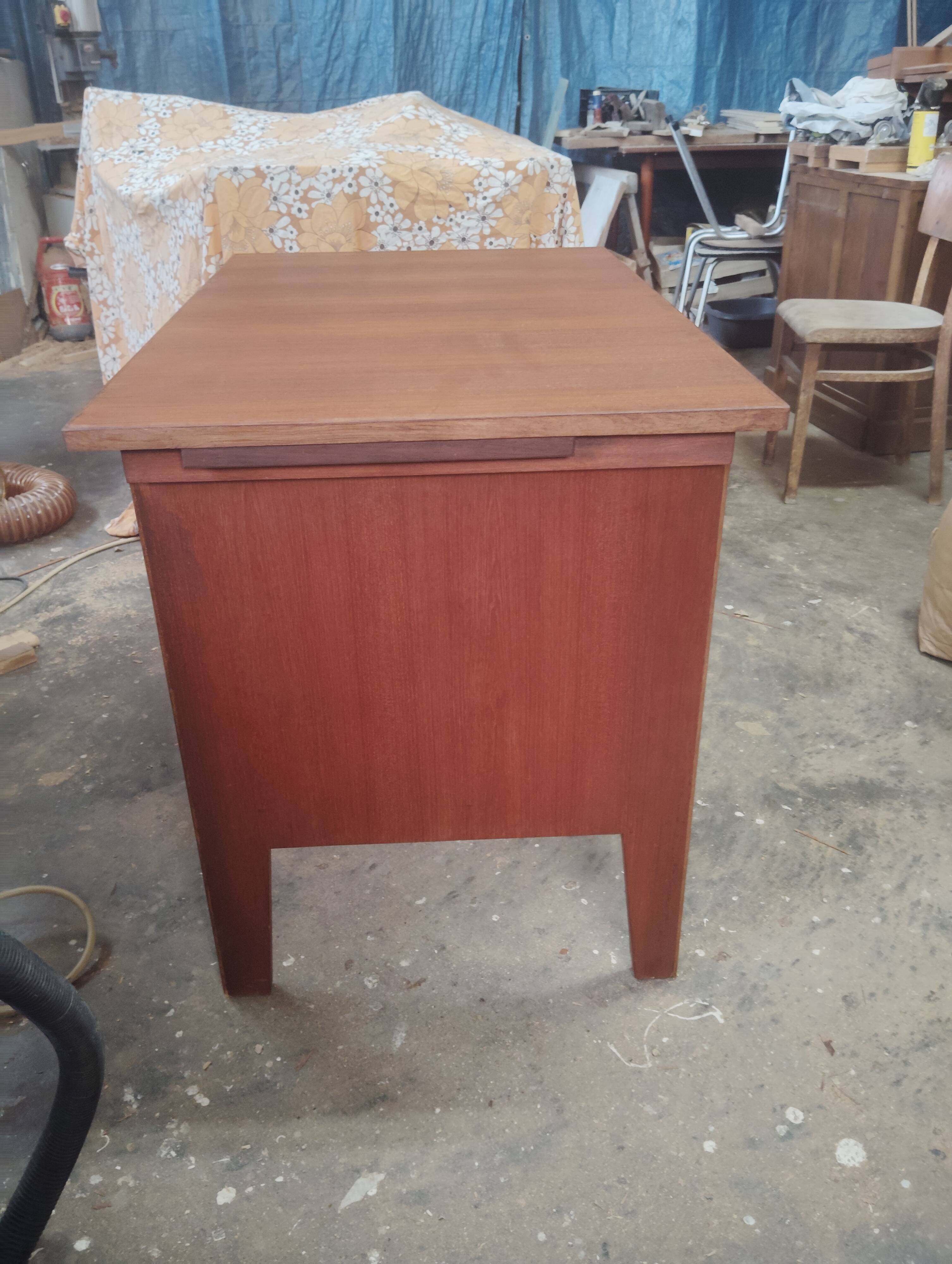 Vintage Scandinavian-inspired teak desk