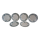 6 flat plates Terre de Fer model Guadeloupe Saint Amand