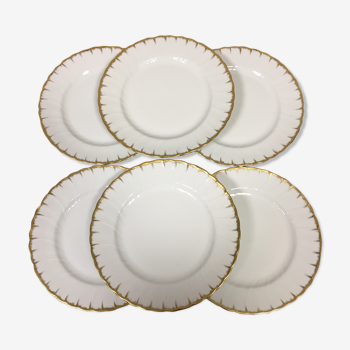 6 assiettes plates bernardaud limoges modèle neuilly