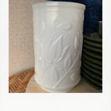 Large opaline white vase
