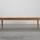 Table de ferme provinciale en bois d'orme, France vers 1850