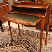 Secretary of the day with a sliding tray and Louis-Philippe leather