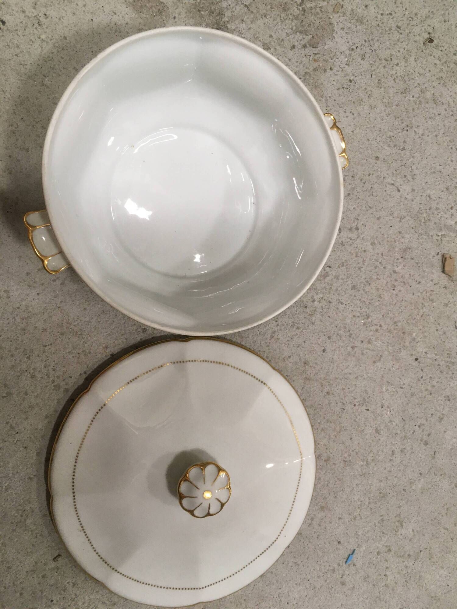 Limoges Porcelain Plate CG Cie Fine Gold Gilding