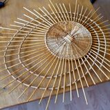 Mirror rattan galaxy 79x67cm