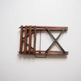 Vintage portable wooden picknick or fishing stool