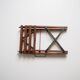 Vintage portable wooden picknick or fishing stool