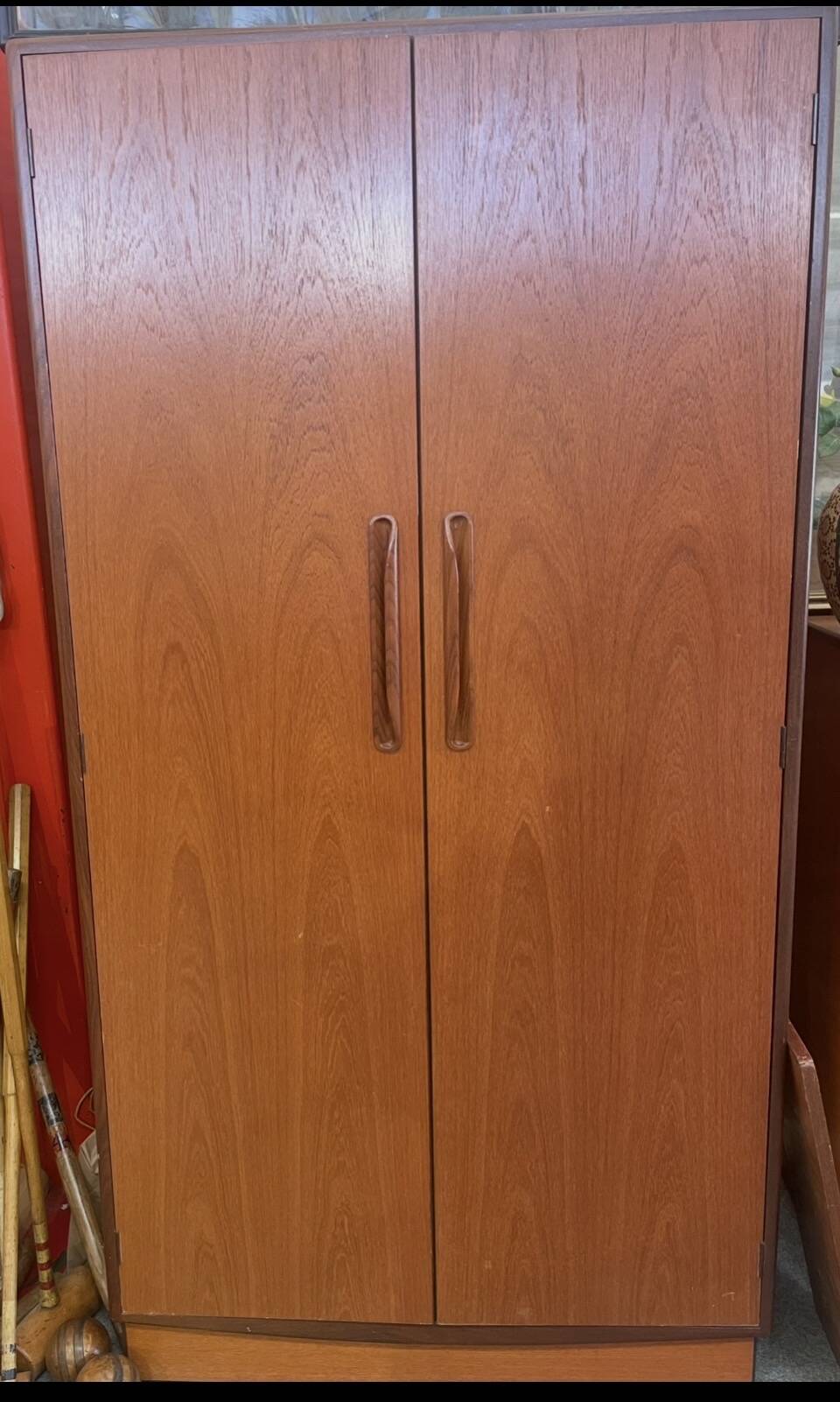Vintage G-Plan wardrobe from the 1960s.