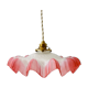 Serrated suspension in pink opaline 60s
