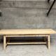 Old fir farm table 1930-1950 vintage country table