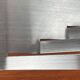Minimalist postmodern metal fruit bowl, 1980s