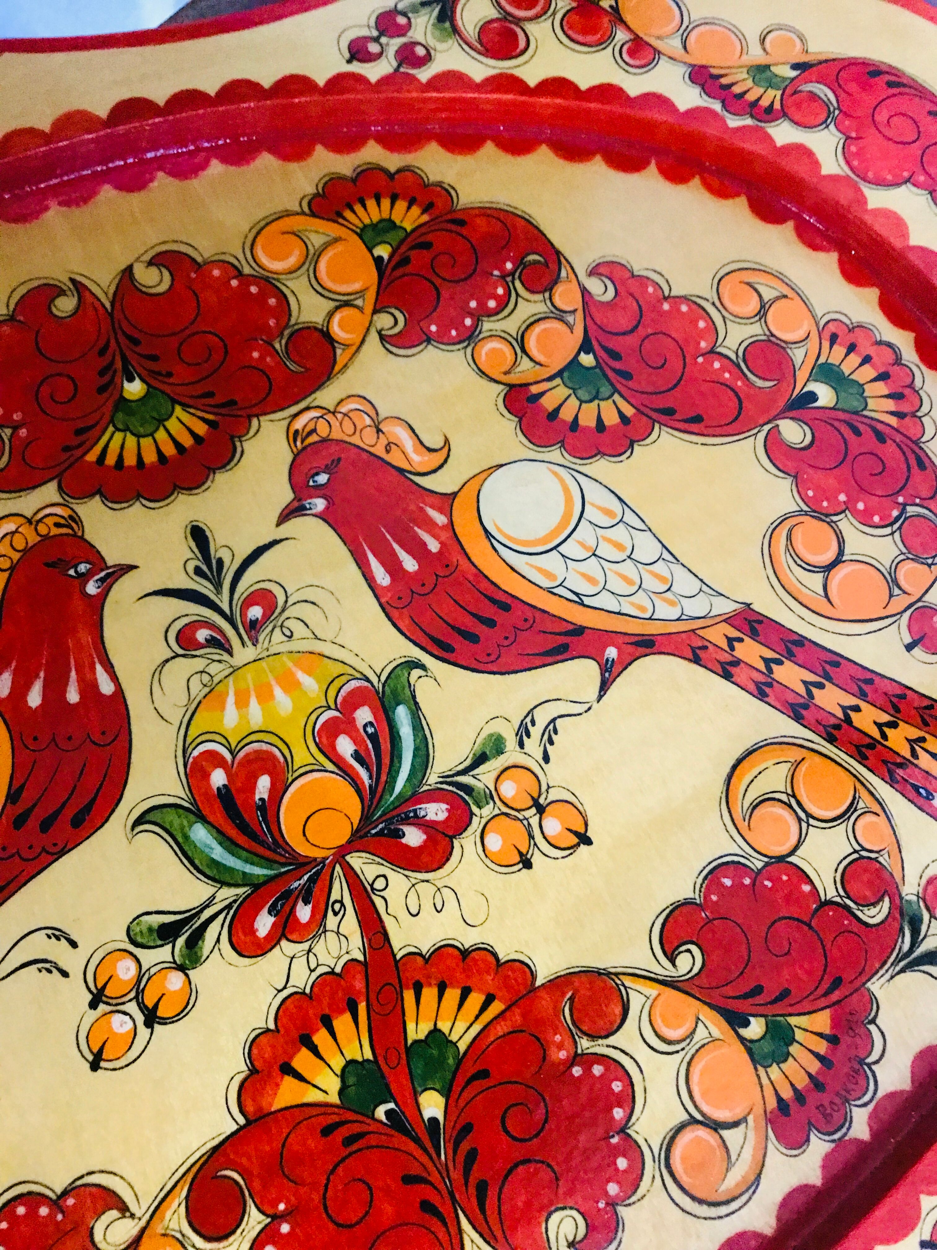 Handmade wooden tray Ukraine