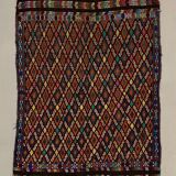 Large Vintage Turkish Kilim Rug 236x175 cm Wool Jajim Kelim