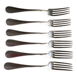 Silver-plated forks with hallmarks