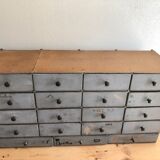 Furniture drawers patinated