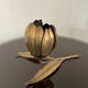 Vintage brass flower ashtray 1970