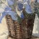Georges prestat (1911-1994), bouquet aux iris, huile sur toile de 1946