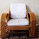 Paire de fauteuils rotin