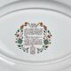 Large oval dish Gien model Rouen Sainfoin, 1990