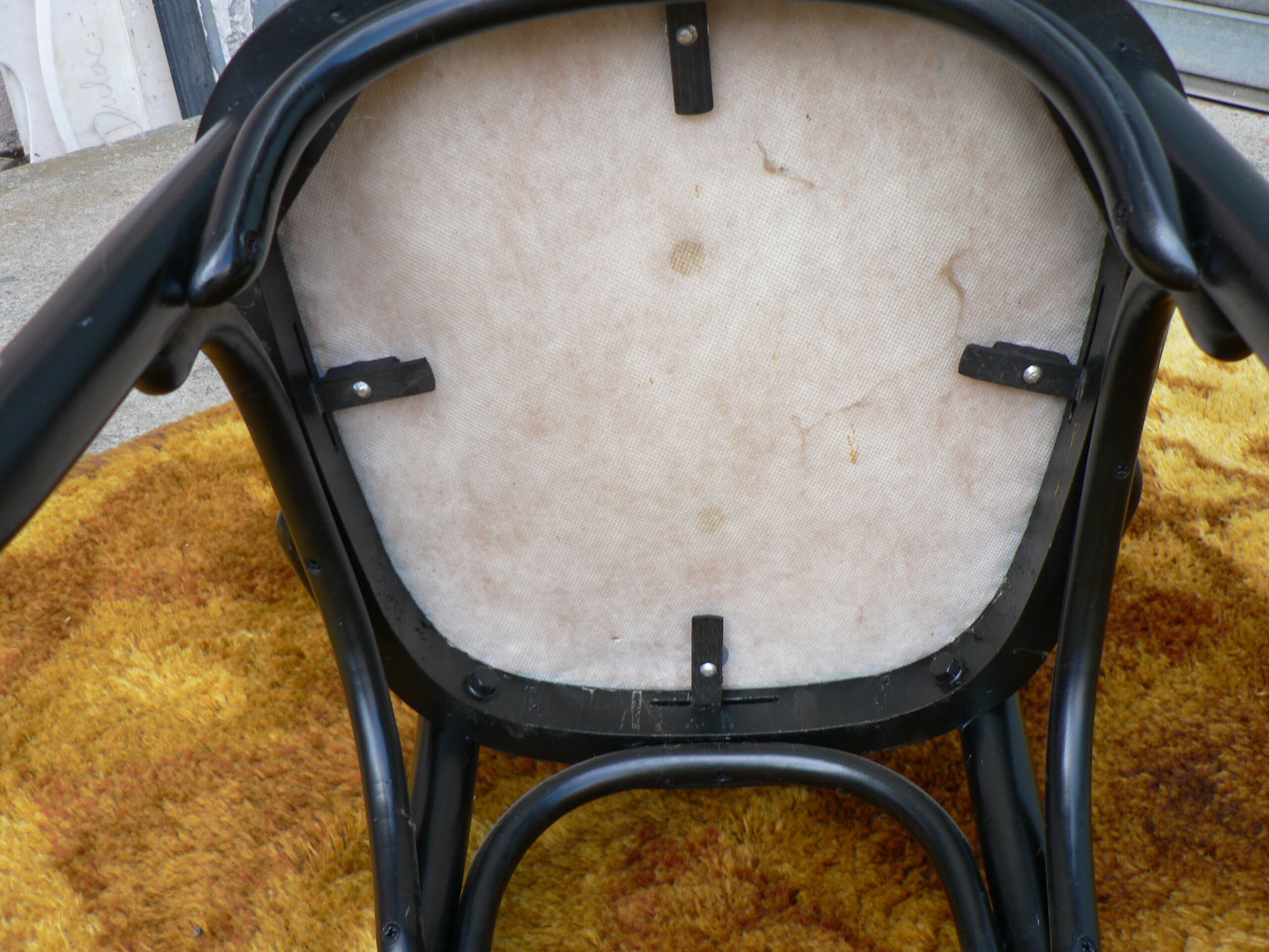 Pair of armchairs type bistro skai