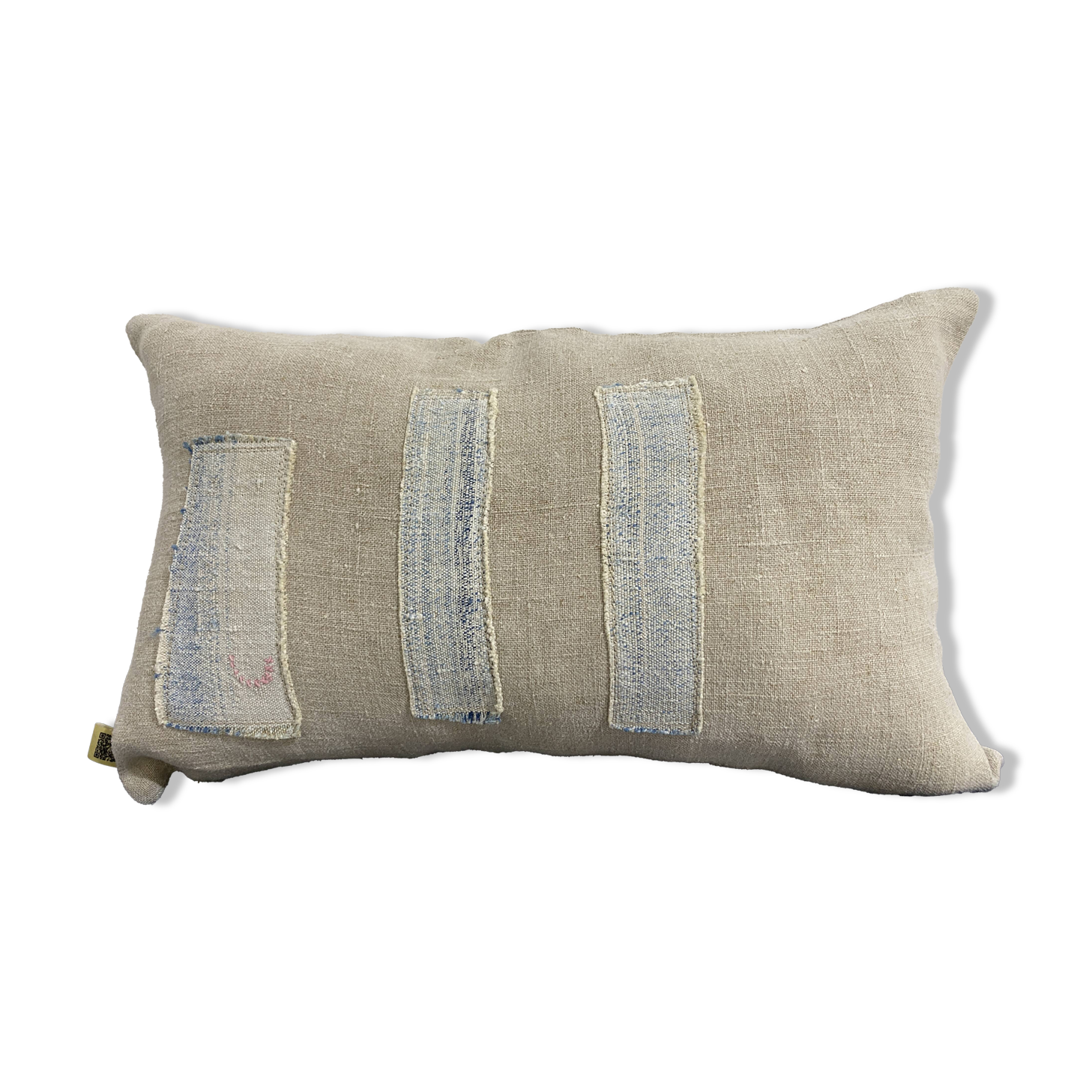 Handmade cushion in vintage fabric, Kilim style - Double-sided
